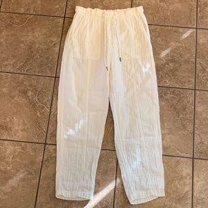 GAP white cotton pants